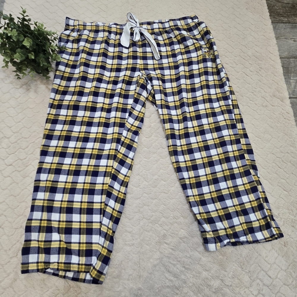 NFL Team Apparel Minnesota Vikings Plaid Flannel Pants, Size 3X